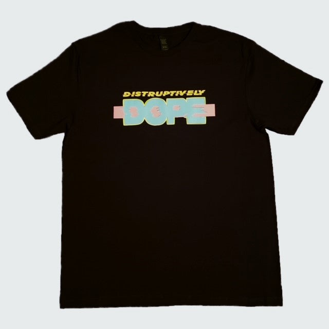 Disruptively Dope Black Neon T-Shirt